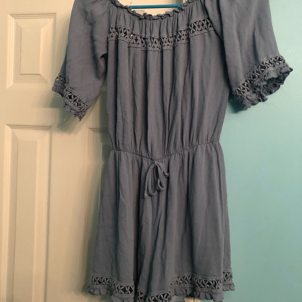 Boutique off the shoulder romper! Size medium